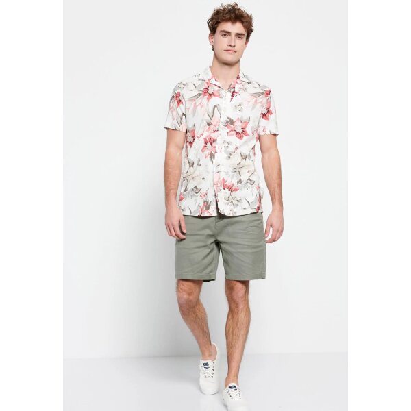 FBM007-073-05_WHITE_2 Ανδρικό Πουκάμισο FUNKY BUDDHA FBM007-073-05 FBM007-073-05 Λευκό - Image 3