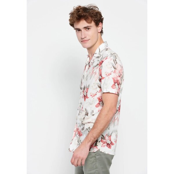 FBM007-073-05_WHITE_5 Ανδρικό Πουκάμισο FUNKY BUDDHA FBM007-073-05 FBM007-073-05 Λευκό - Image 6