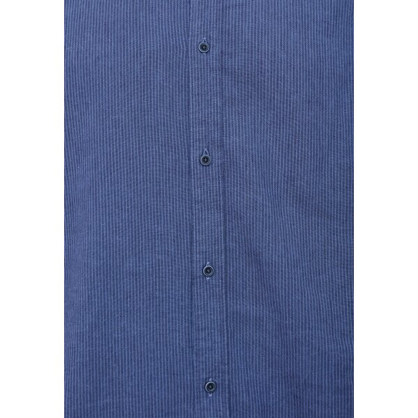 FBM007-076-05_INDIGO_7 Ανδρικό Πουκάμισο ΜΑΟ Λινό FUNKY BUDDHA FBM007-076-05 Μπλέ - Image 7