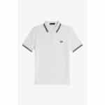 Ανδρική Μπλούζα POLO FRED PERRY PIQUE TWIN TIPPED M3600 Λευκό