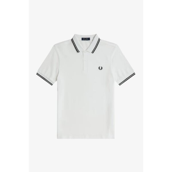 M3600_200_3-800x800 Ανδρική Μπλούζα POLO FRED PERRY PIQUE TWIN TIPPED M3600 Λευκό - Image 1