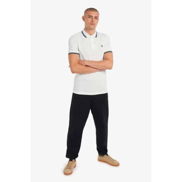 M3600_200_6-800x800 Ανδρική Μπλούζα POLO FRED PERRY PIQUE TWIN TIPPED M3600 Λευκό - Image 5