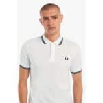 Ανδρική Μπλούζα POLO FRED PERRY PIQUE TWIN TIPPED M3600 Λευκό - Image 6