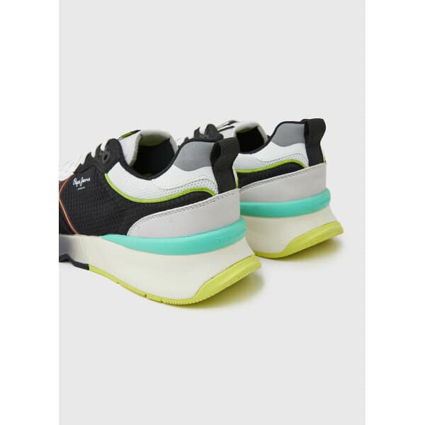 PJPMS30927-999SS23(3) Ανδρικό Παπούτσι PEPE JEANS BRIT PRO NEON PMS30927 Μαύρο - Image 4