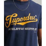 Ανδρική Μπλούζα SUPERDRY VINTAGE SCRIPTED COLLOGE M1011474A Μπλέ - Image 3