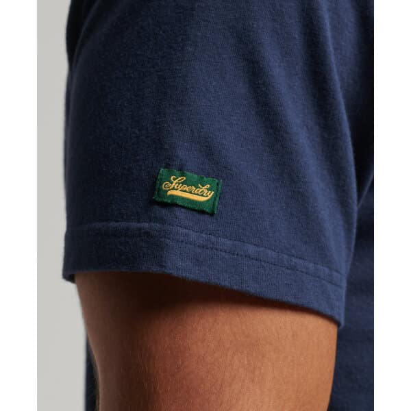 Ανδρική Μπλούζα SUPERDRY VINTAGE SCRIPTED COLLOGE M1011474A Μπλέ - Image 4