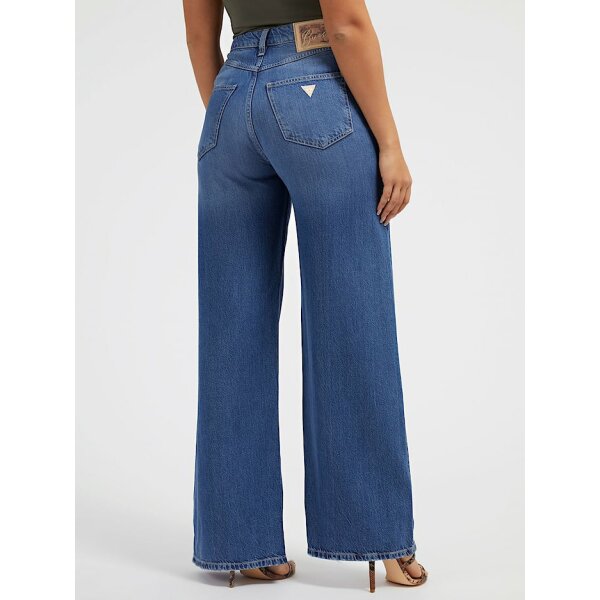 W3GA82D4MU4-SNNM-ALT2 Γυναικείο Παντελόνι Jeans  με φαρδιά μπατζάκια GUESS W3GA82D4MU4 - Image 3