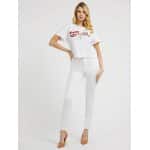 Γυναικεία Μπλούζα T-shirt με λογότυπο με στρας GUESS Λευκό W3GI33KB3P0-G011 - Image 2