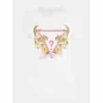 Γυναικεία Μπλούζα T-shirt με τριγωνικό λογότυπο GUESS Λευκό W3GI41J1314-G011 - Image 4