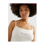 Γυναικείο Top Λευκό ΜΕ ΠΟΛΥΧΡΩΜΟ ΛΟΓΟΤΥΠΟ TOMMY JEANS DW0DW15442-YBR - Image 3