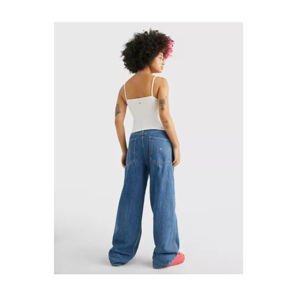 Γυναικείο Top Λευκό ΜΕ ΠΟΛΥΧΡΩΜΟ ΛΟΓΟΤΥΠΟ TOMMY JEANS DW0DW15442-YBR - Image 4