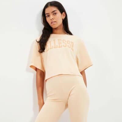 Γυναικείο Crop T-Shirt Ellesse Μπέζ SGR17855-209