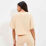 Γυναικείο Crop T-Shirt Ellesse Μπέζ SGR17855-209 - Image 3