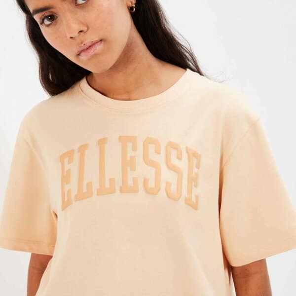 lanetto-crop-t-shirt (8) Γυναικείο Crop T-Shirt Ellesse  Μπέζ SGR17855-209 - Image 4