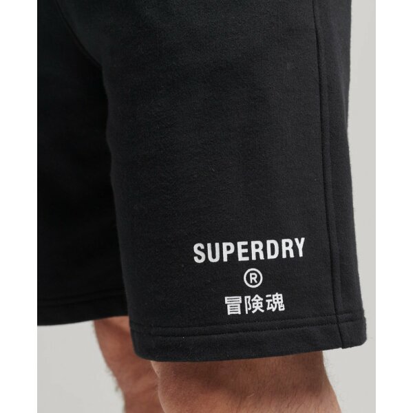 upload9223368955666068075 Ανδρική  Βερμούδα Φούτερ SUPERDRY CORE SPORT M7110383A Μαύρο - Image 2