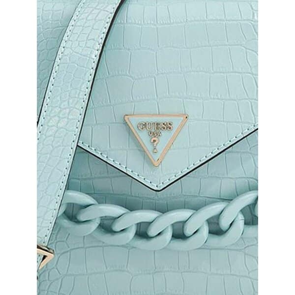 1_1021_1 ΓΥΝΑΙΚΕΙΑ ΤΣΑΝΤΑ GUESS CORINA MINI TOP HANDLE FLAP CI876678-BLUE - Image 2