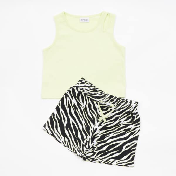 43123-2 ΣΕΤ  ΜΑΥΡΟ ΣΟΡΤΣ ALLOVER/ΛΑΙΜ ΑΜΑΝΙΚΗ ΜΠΛΟΥΖΑ TRAX 43123 - Image 1