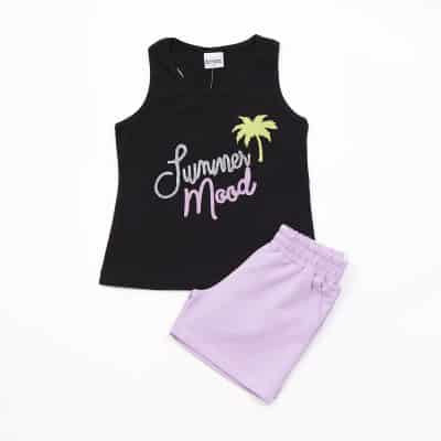 ΣΕΤ ΛΙΛΑ ΣΟΡΤΣ/ΜΑΥΡΗ ΑΜΑΝΙΚΗ ΜΠΛΟΥΖΑ TRAX 43128