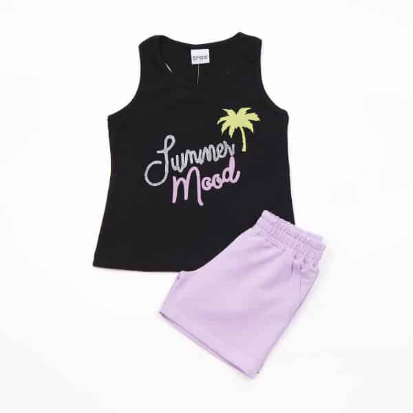 43128-1 ΣΕΤ ΛΙΛΑ ΣΟΡΤΣ/ΜΑΥΡΗ ΑΜΑΝΙΚΗ ΜΠΛΟΥΖΑ TRAX 43128 - Image 1