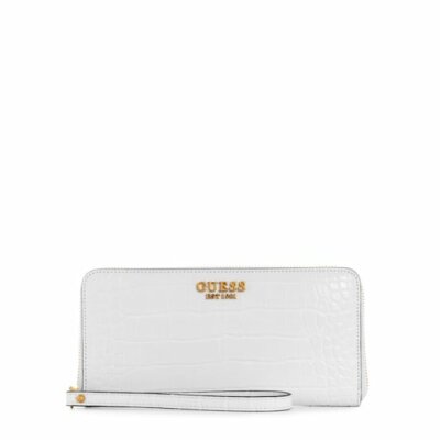 Γυναικείο Maxi πορτοφόλι laurel σταμπα κροκο GUESS CX850046-WHITE