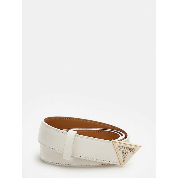 Guess Γυναικεία Ζώνη corina με τριγωνικό λογότυπο Λευκή BW7769VIN25-WHI - Image 1