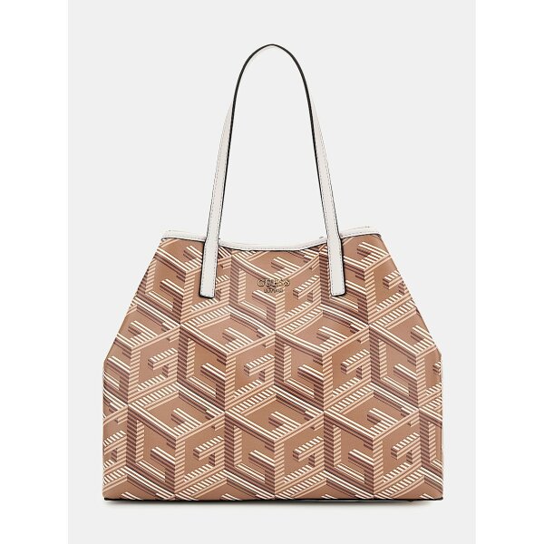 HWSA6995290-TPG Shopper vikky με λογότυπο g cube Μπεζ HWSA6995290 - Image 1