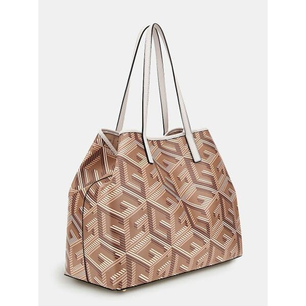 Shopper vikky με λογότυπο g cube Μπεζ HWSA6995290 - Image 4
