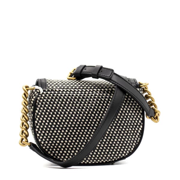 HWWB865478-BLACK-0005 Γυναικεία Izzy Τσάντα Χιαστί Μαύρη Guess HWWB8654780-BLACK/NATURAL - Image 5