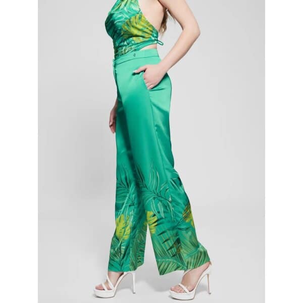 c359c00267788dd1f6c92506a01589e9.jpg Γυναικείο Παντελόνι Floral Guess Brisilda Wide Leg Pant GUESS W3GB18WEX62 - Image 4