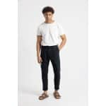 Ανδρικό Παντελόνι Λινό COZI JEANS 61-CAPUA 10 Μαύρο