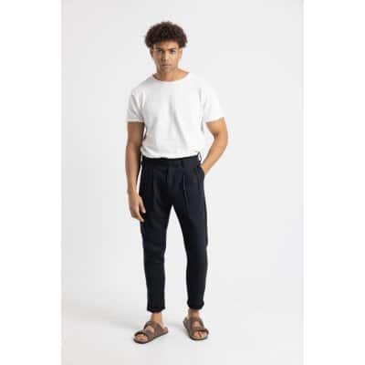 Ανδρικό Παντελόνι Λινό COZI JEANS 61-CAPUA 10 Μαύρο