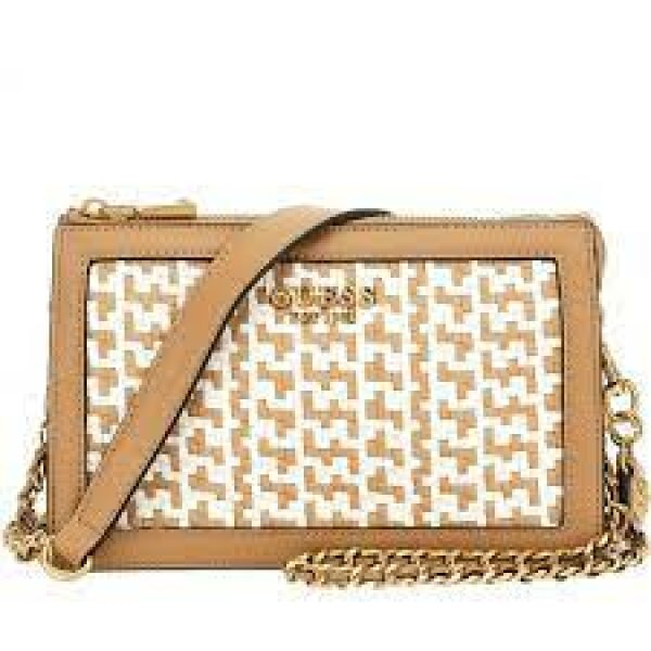 images (1) Γυναικεία Ψαθωτή τσάντα χιαστί abey mini Μπεζ WW855873 - Image 1