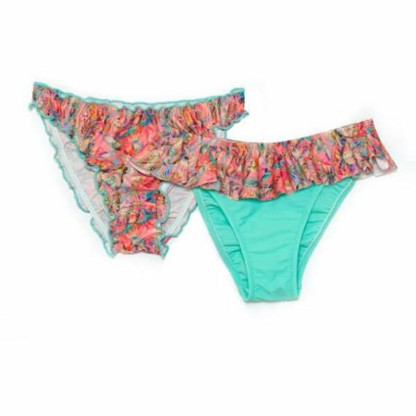 231-123b Παιδικό Μαγιό Μπικίνι 3 τμχ "Paisley" μέντα Tortue S3-231-123 - Image 3