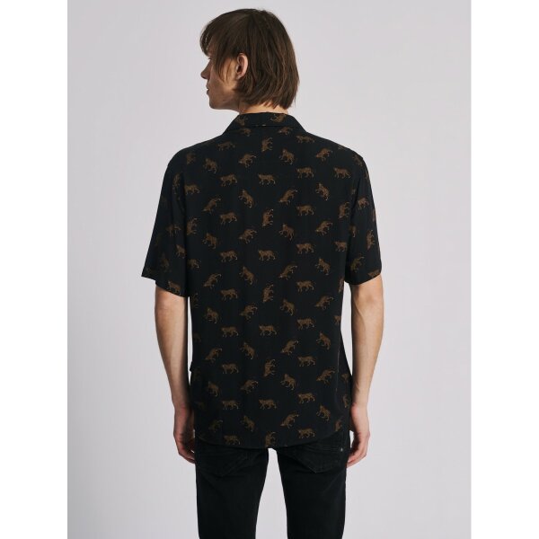 61-220.049.Ν0000-3-900x1200 Ανδρικό Πουκάμισο Κοντομάνικο STAFF Conroy 61-220.049 Μαύρο - Image 2