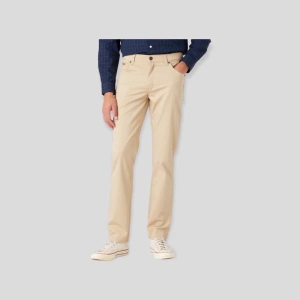 Ανδρικό Παντελόνι Wrangler Texas Slim W12SEA38V Μπέζ - Image 3