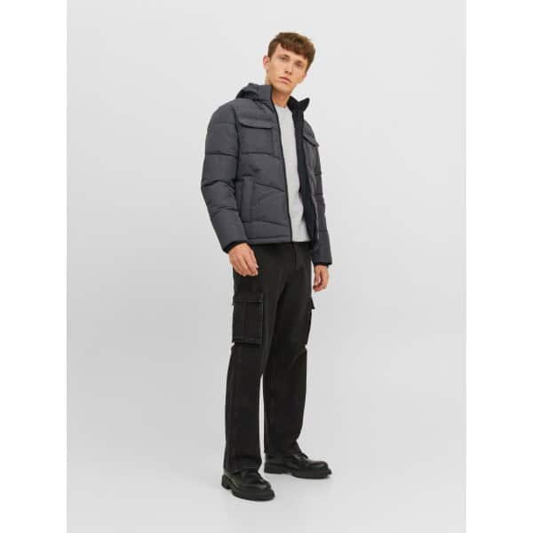 JACK&JONES_All-year_4227978_12236044 (1) Ανδρικό Μπουφάν Puffer JACK & JONES 12236044 Ανθρακί - Image 2