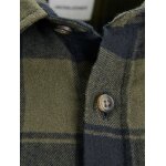 Ανδρικό Πουκάμισο Φανέλα JACK & JONES 12236873 Μπλε Χακί - Image 2