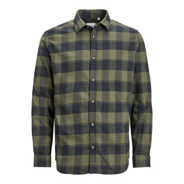 JACK&JONES_Autumnwinter_4235831_12236873 Ανδρικό Πουκάμισο Φανέλα JACK & JONES 12236873 Μπλε Χακί - Image 1