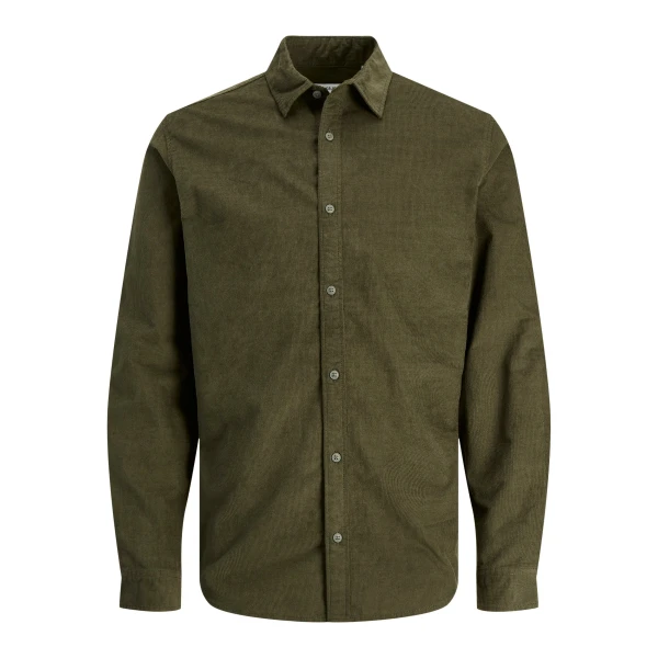 Ανδρικό Πουκάμισο Κοτλέ JACK & JONES 12236937 Χακί - Image 2