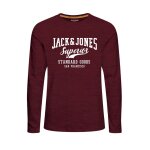 Ανδρική Μπλούζα JACK & JONES 12245273 Μπορντώ