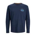 Ανδρική Μπλούζα JACK & JONES PLUS SIZE 12245501 Μπλε