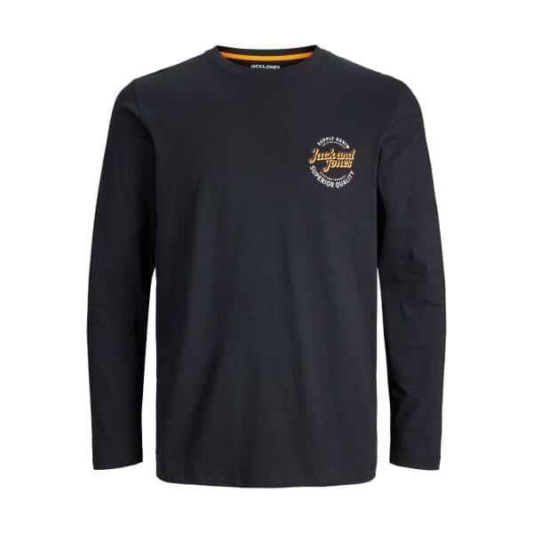 JACK&JONES_Autumnwinter_4338273_12245501 Ανδρική Μπλούζα  JACK & JONES PLUS SIZE 12245501 Μαύρο - Image 1