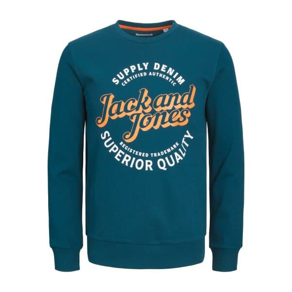 Ανδρική Φούτερ Λαιμόκοψη JACK & JONES 12236177 Μπλε - Image 1