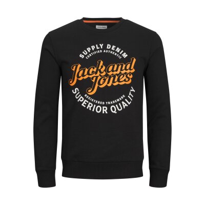 Ανδρική Φούτερ Λαιμόκοψη JACK & JONES 12236177 Μαύρο