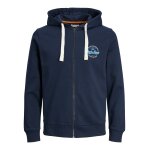 Ανδρική Φούτερ Ζακέτα JACK & JONES 12236179 Μπλε