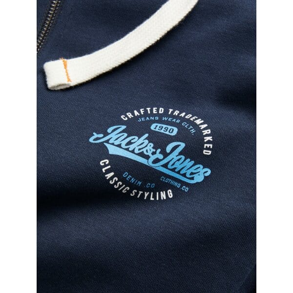 Ανδρική Φούτερ Ζακέτα JACK & JONES 12236179 Μπλε - Image 3