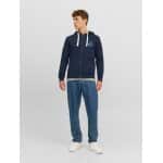 Ανδρική Φούτερ Ζακέτα JACK & JONES 12236179 Μπλε - Image 6