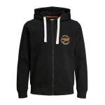 Ανδρική Φούτερ Ζακέτα JACK & JONES 12236179 Μαύρο