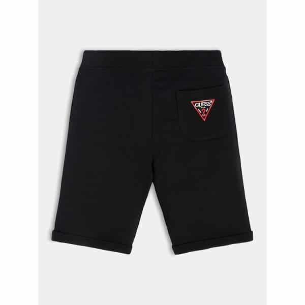 Παιδική Βερμούδα Μακό GUESS Μαύρη active με λογοτυπο πισω L93Q25KAUG0-JBLK - Image 2