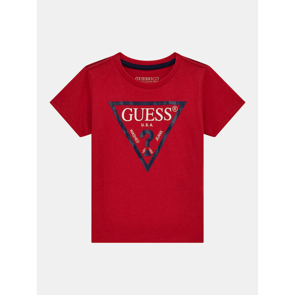 N73I55K8HM0-RHT (1) Παιδικό Μπλουζακι με τριγωνικο λογοτυπο  GUESS  N73I55K8HM0-RHT - Image 1